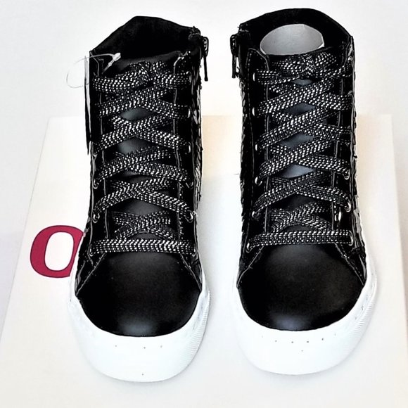 Girls High Top Sneakers Lace/Zip Various Sizes NWT - Picture 6 of 15